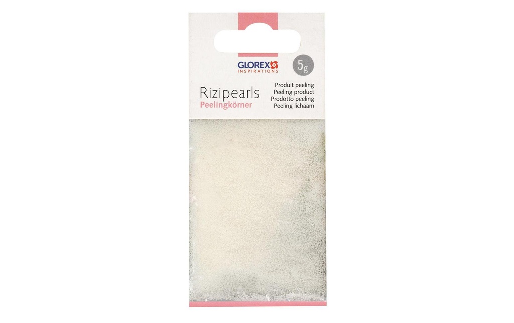 Glorex Cosmétique et additif pour savon Peeling Rizipearls