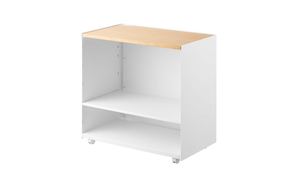 Yamazaki Chariot de service Tower 60.3 x 59 cm, Blanc
