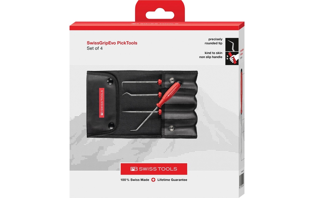 PB Swiss Tools PickTool Set PB 38681.CBB rouge 4 pièces