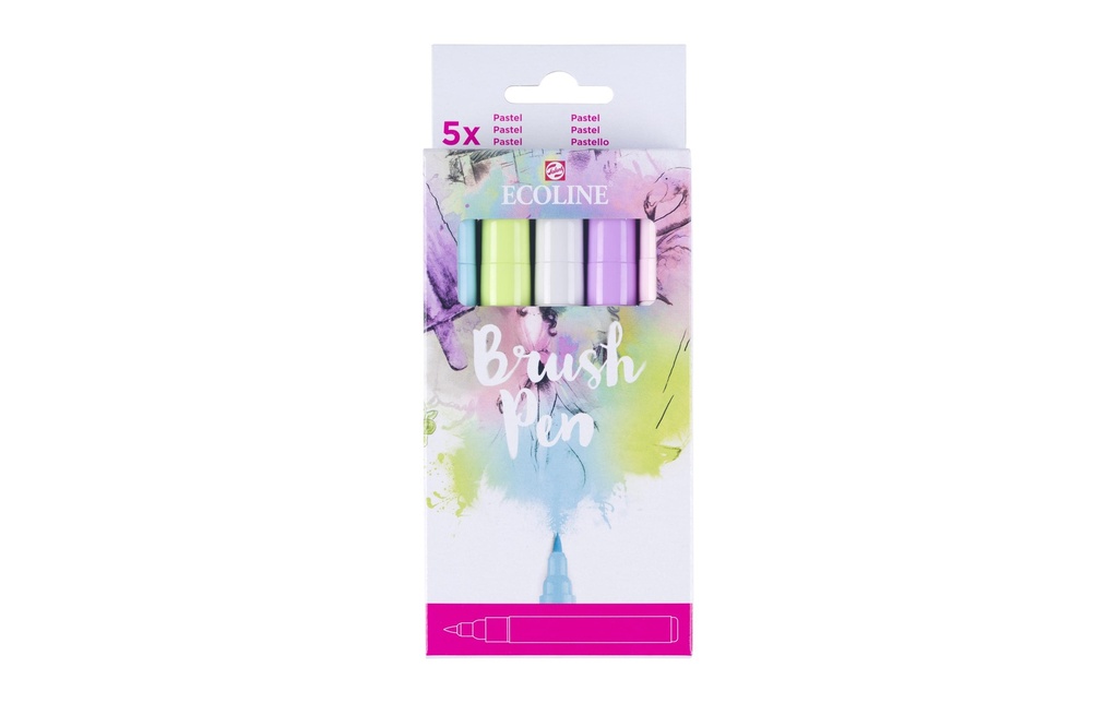 TALENS Brushpen set de 5pcs pastel (5 pces)