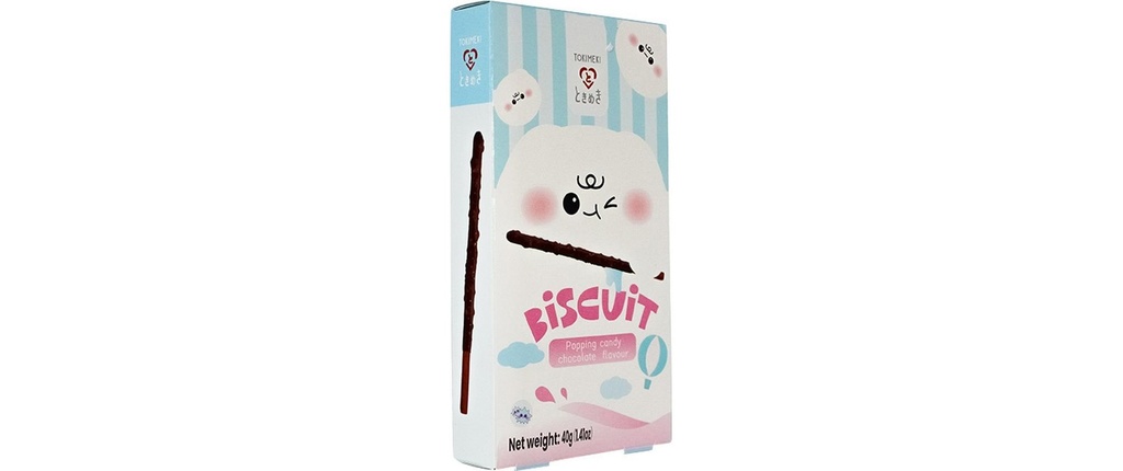 TOKIMEKI Biscuit Stick Popping Candy 40 g
