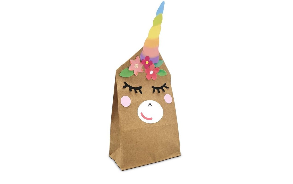 Braun + Company Sachet cadeau Licorne 12 x 21 x 6 cm, set de 2 pièces