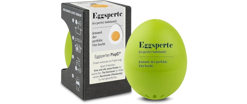 PiepEi Minuteur de cuisine Eggsperten chantant, Vert