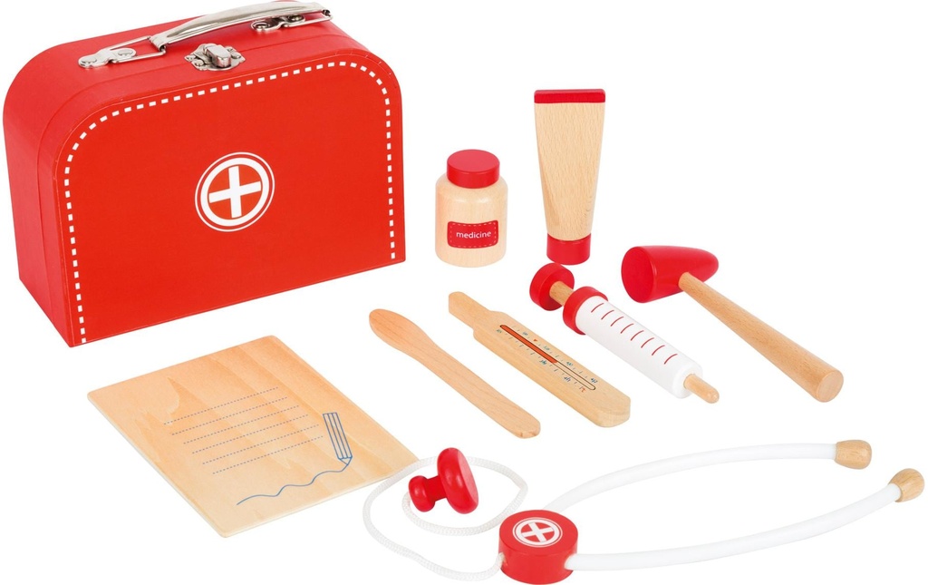 small foot Kit de jeu mallette de médecin