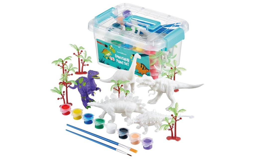 Twiddlers Figurines de dinosaures 3D Set de peinture, 15 pièces