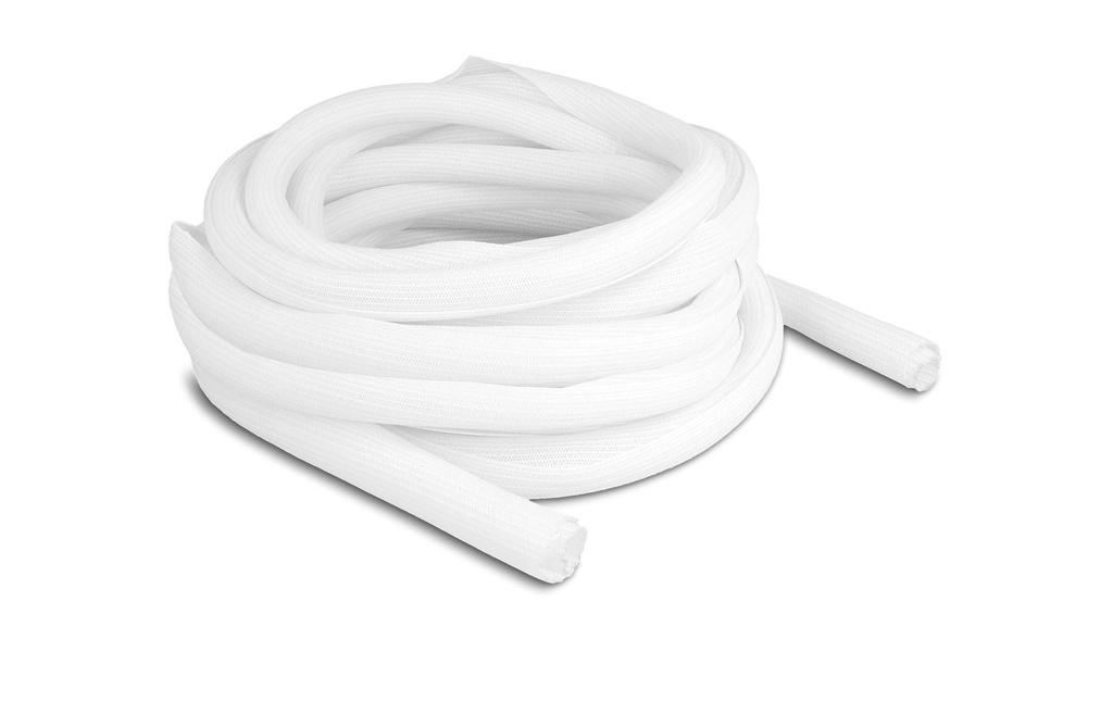 Delock Manchon tressé autofermant 10 m x 19 mm Blanc