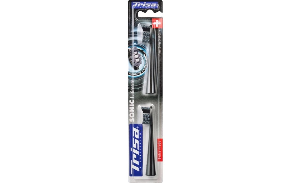 Trisa Tête de brosse à dents Sonic Ultimate Black Duo 2 Pièce/s