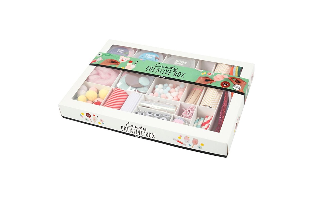 Creativ Company Kits de bricolage Boîte à bonbons créative 16 pièces