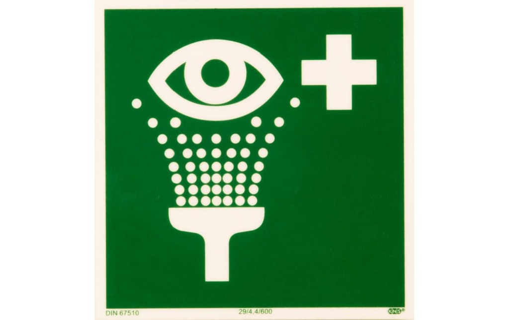 P.R.O. Dispositif de rinçage oculaire – Pictogramme 150 x 150 mm