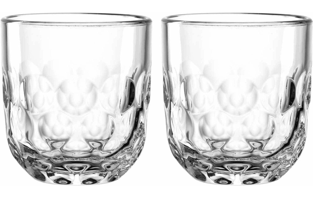 LEONARDO Verre à cappuccino Gocce 1 220 ml, 2 pièces, Transparent