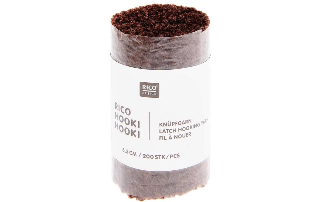 Rico Design Fil à nouer Hooki Brun