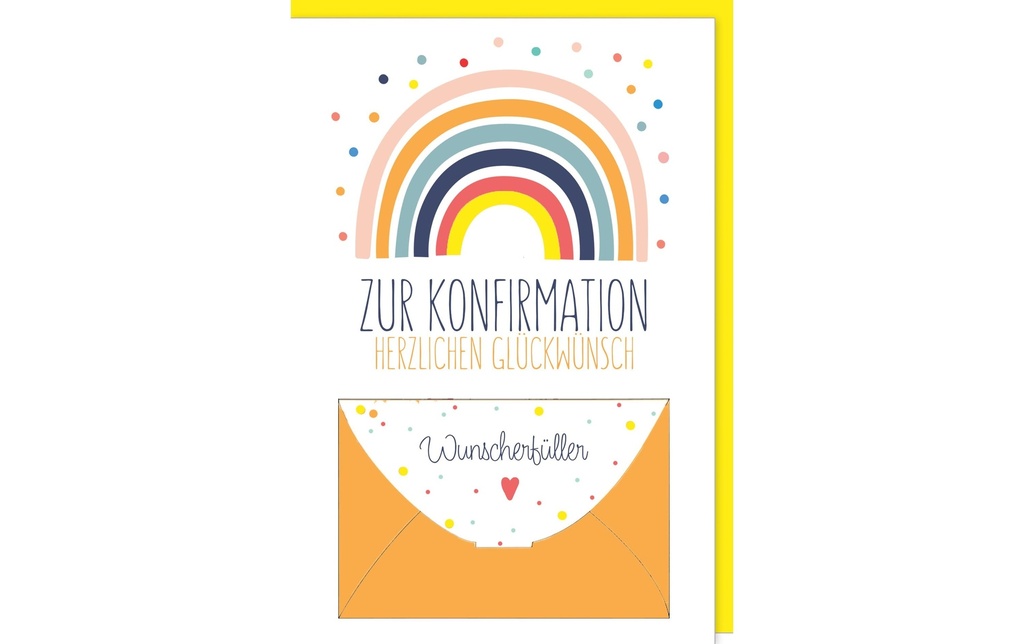 Braun + Company Carte de félicitations Arc-en-ciel 11.5 x 17 cm
