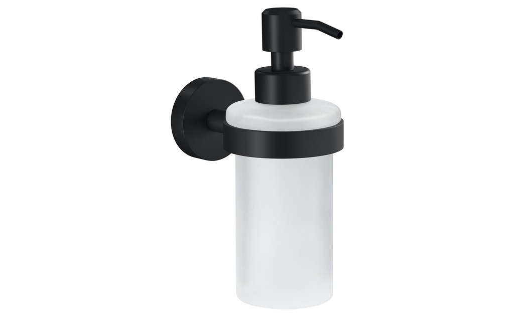 tesa Distributeur de savon Moon Black, 200 ml Noir