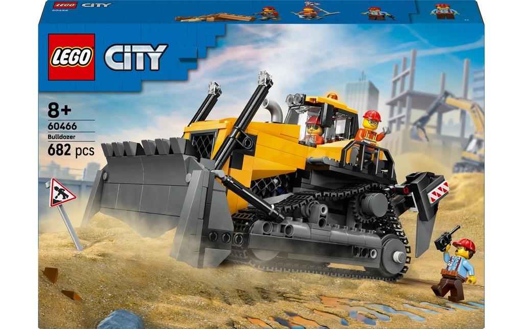 LEGO® City Bulldozer jaune 60466