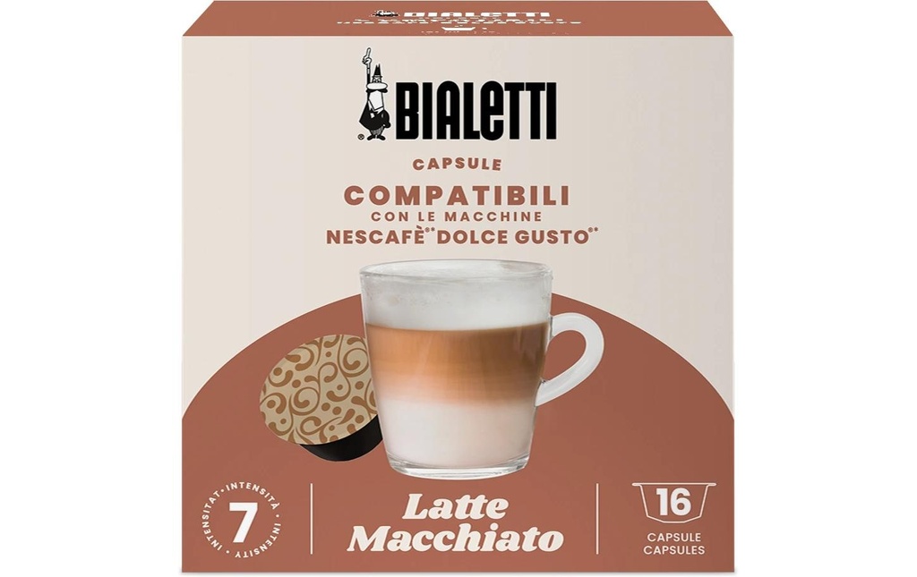 Bialetti Capsules de café Latte Macchiato Dolce Gusto 16 Pièce/s