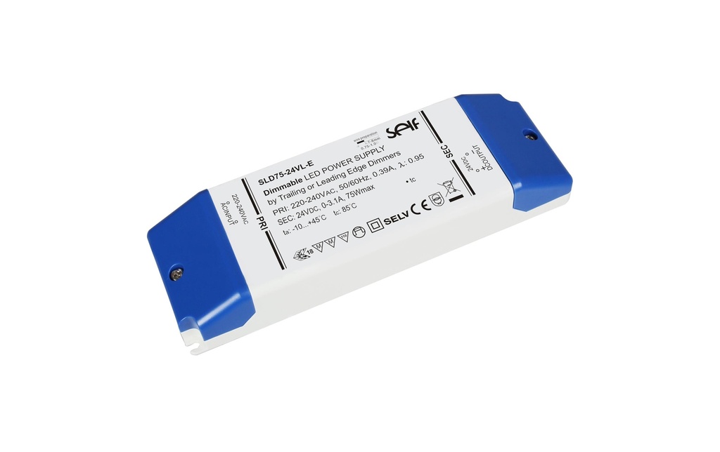 SELF Blocs d’alimentation de pilote de LED dimmable,  75 W, 24 V