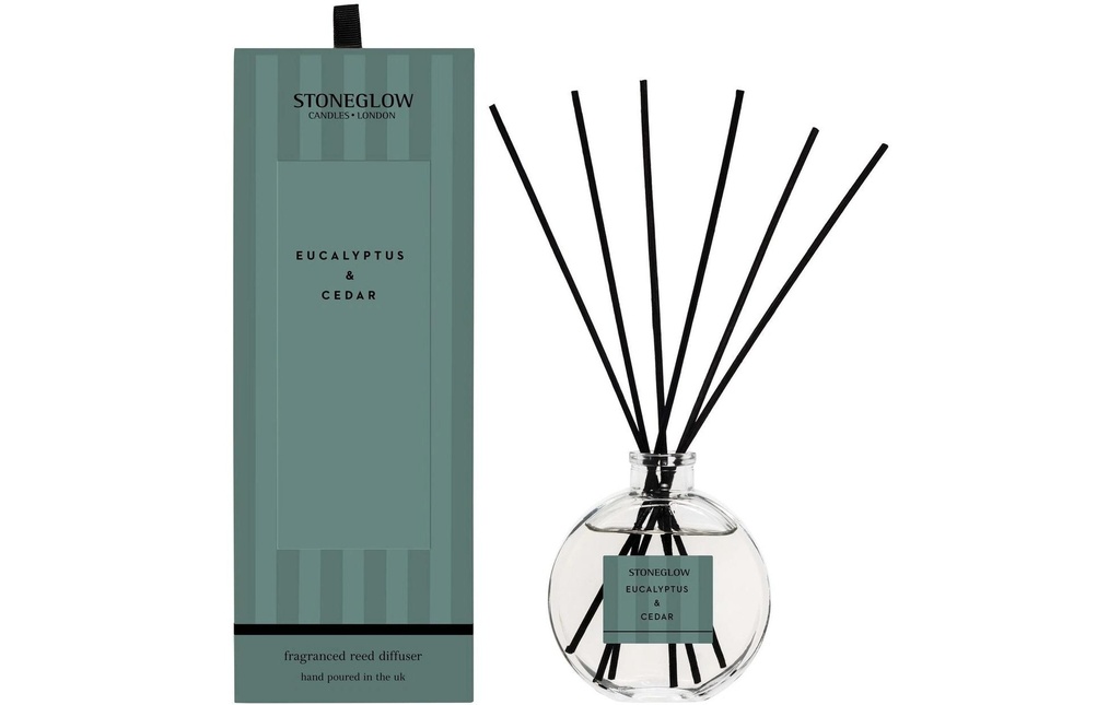 Stoneglow Bâtonnets parfumés Eucalyptus & Cedar 120 ml