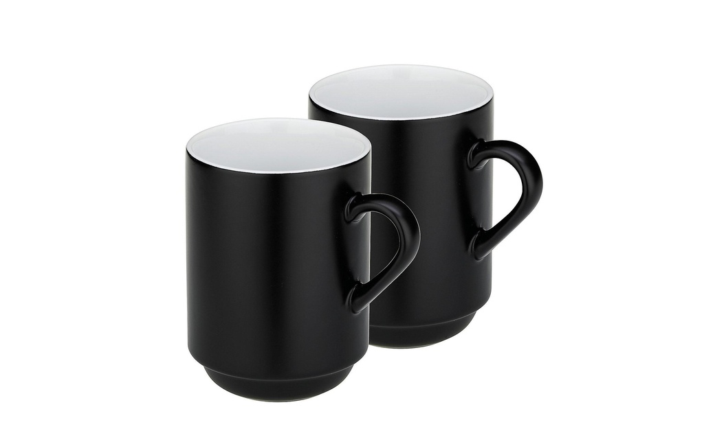 Kela Tasse à café 300 ml, 2 Pièce/s, Noir