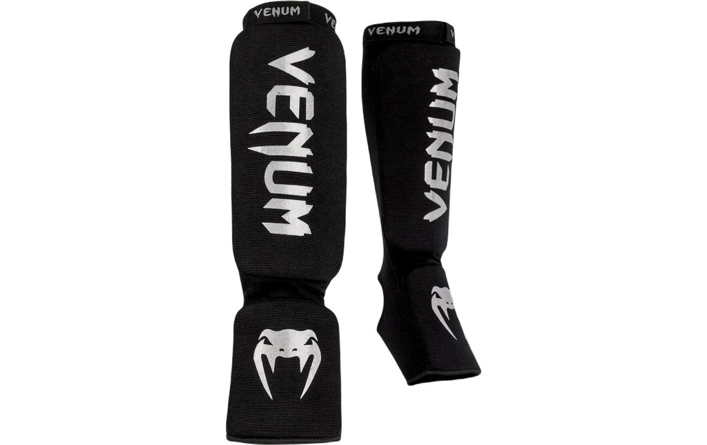 Venum Kontact Shin Guards Blanc/Noir, S