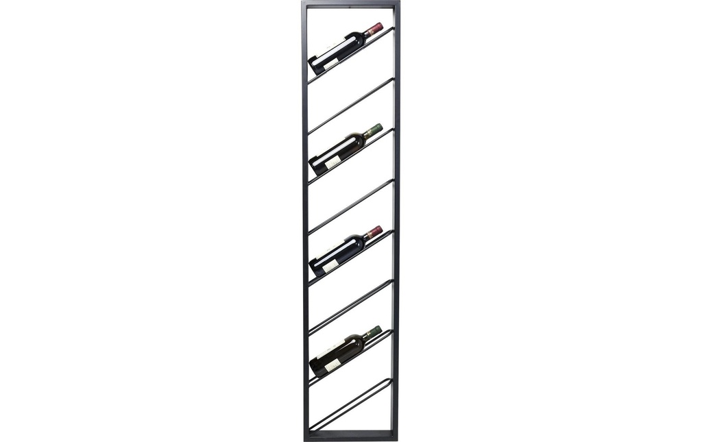 Kare Range-bouteilles de vin Bistro Uno 36 x 160 cm, noir
