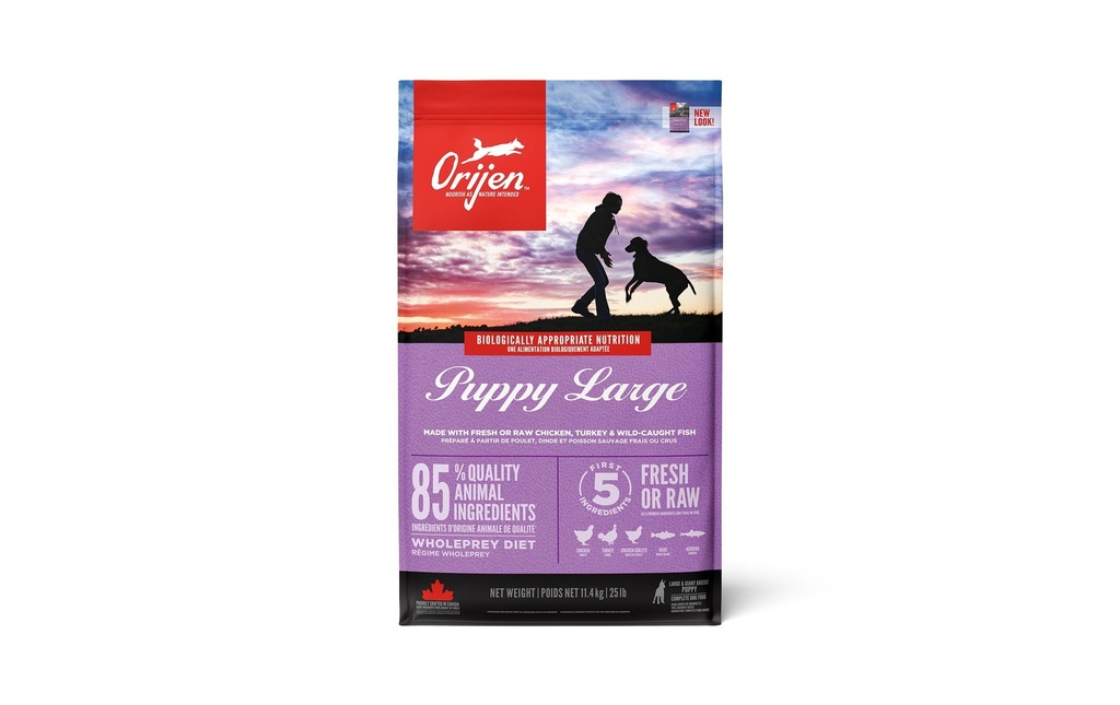 Orijen Alimentation sèche Dog Puppy Large avec volaille, 11.4 kg