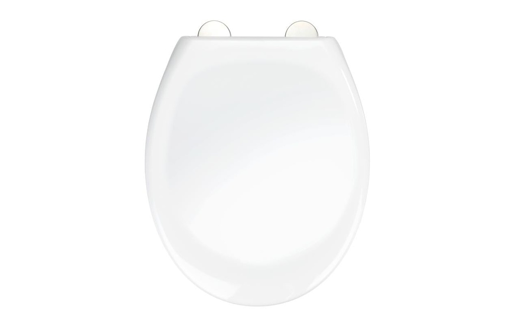 Wenko Siège WC Ios Easy Close thermoplastique Forme ovale