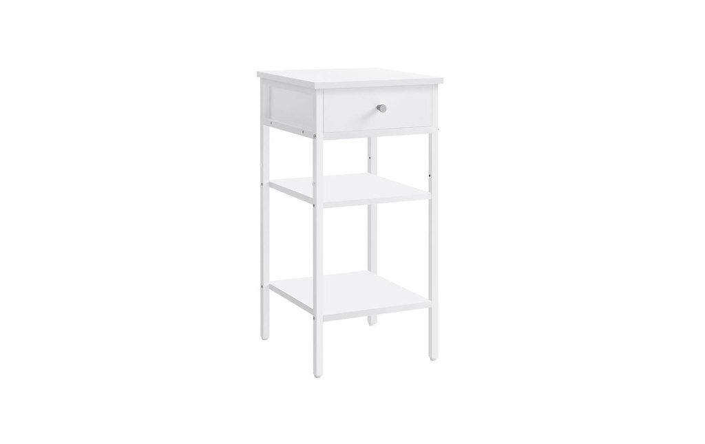 VASAGLE Table de nuit 35 x 70 cm, Blanc