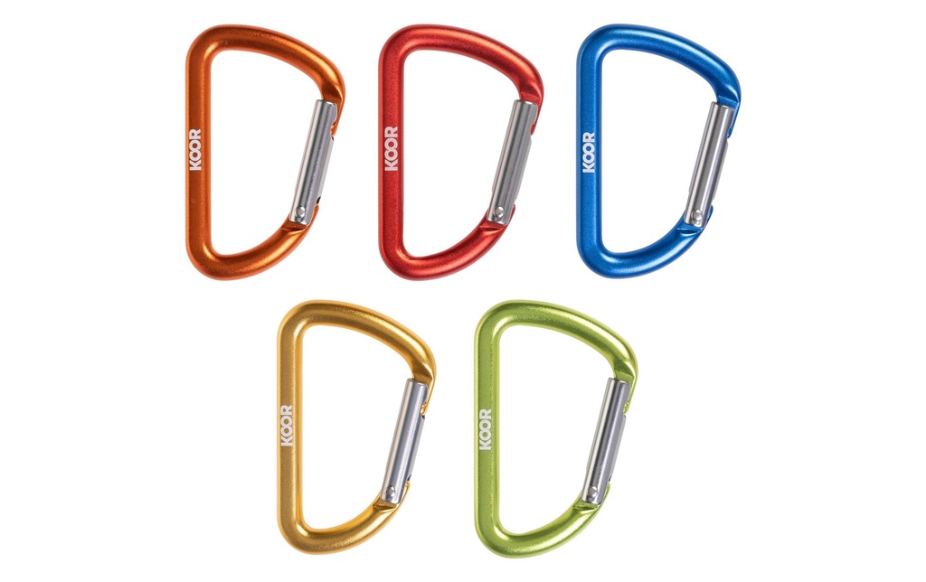 KOOR Mousqueton Scatto, multicolore, 5 pièces
