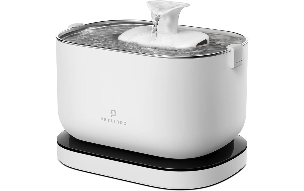 Petlibro Distributeur d’eau Fontaine à piles Dockstream, 2.5 l