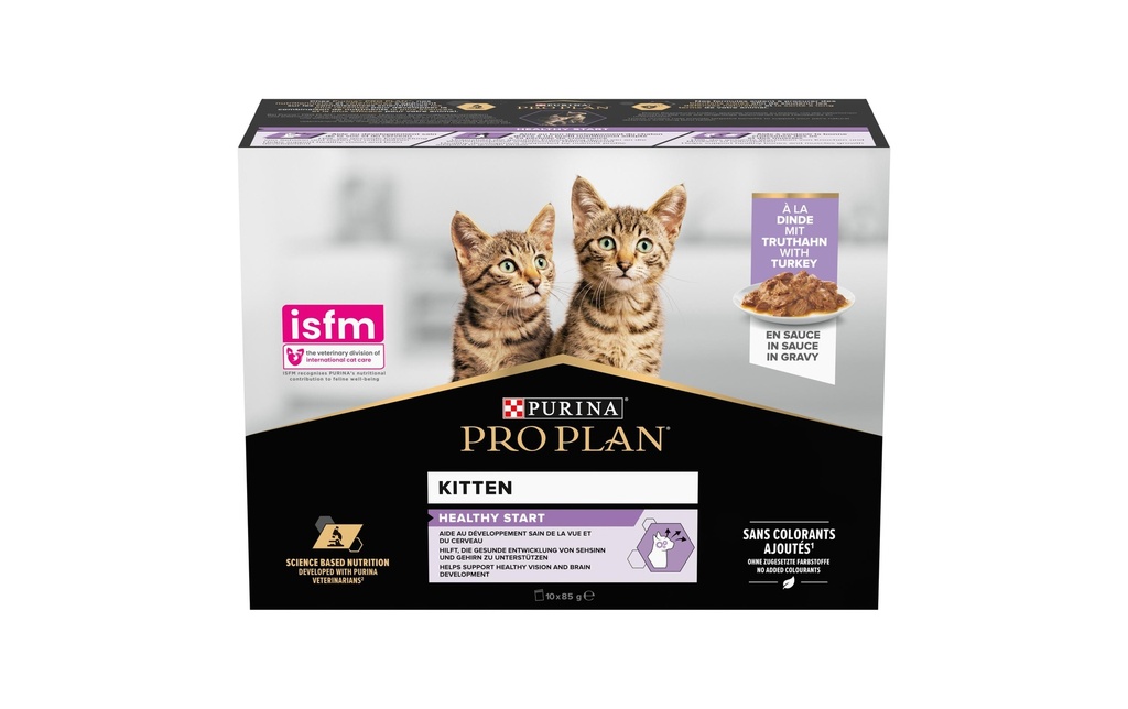 Purina Pro Plan Alimentation humide Junior Truthahn, 10 x 85 g
