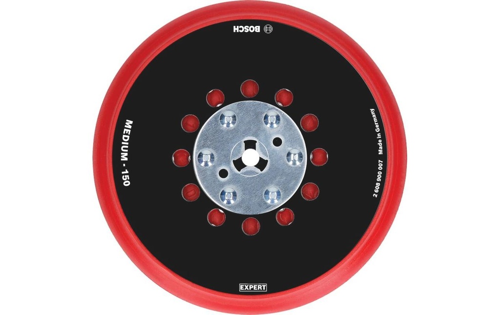 Bosch Professional Plateau de soutien universel EXPERT Multihole, 150 mm, moyen