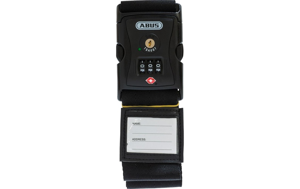 Abus Cadenas à bagages Sangle de valise 620TSA/192 Noir