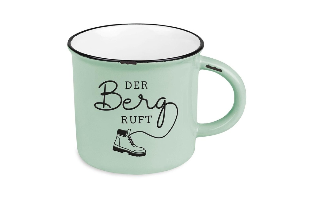 Grafik Werkstatt Gobelet vintage Le bonheur en montagne, L'appel de la montagne