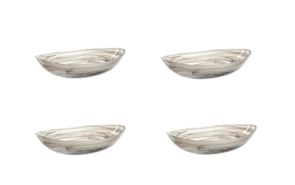 LEONARDO Coupe Albastro 22 x 15 cm, 4 Pièce/s, Beige