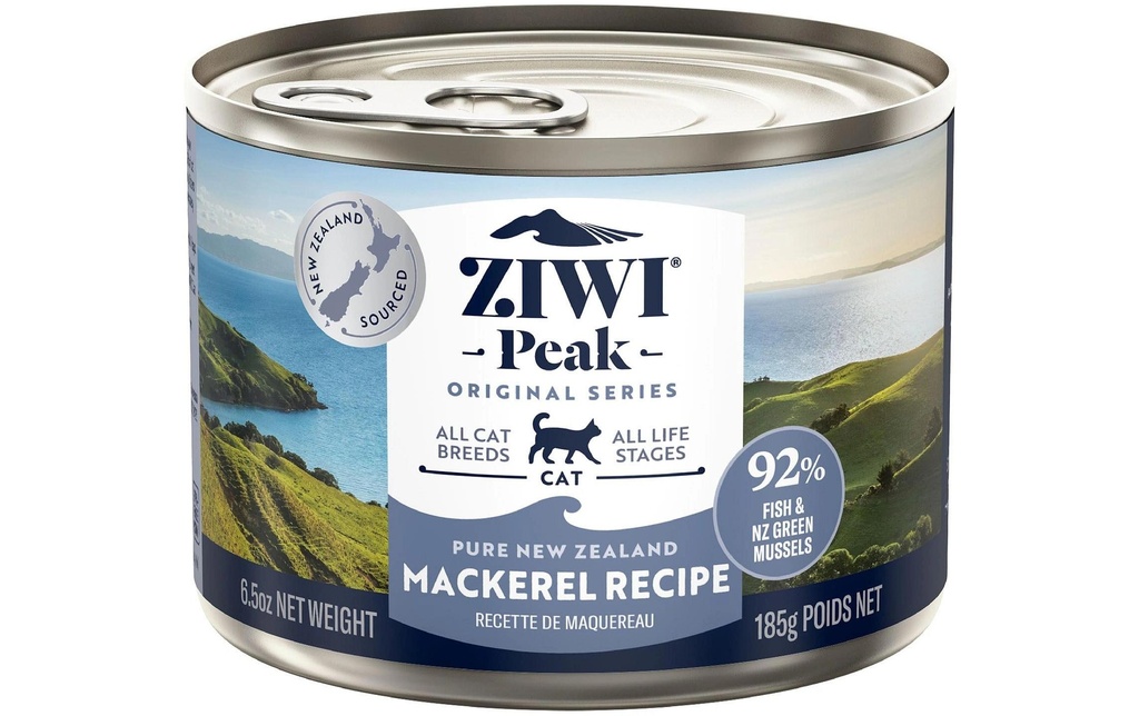 ZIWI Peak Alimentation humide Boîte de maquereau 185 g