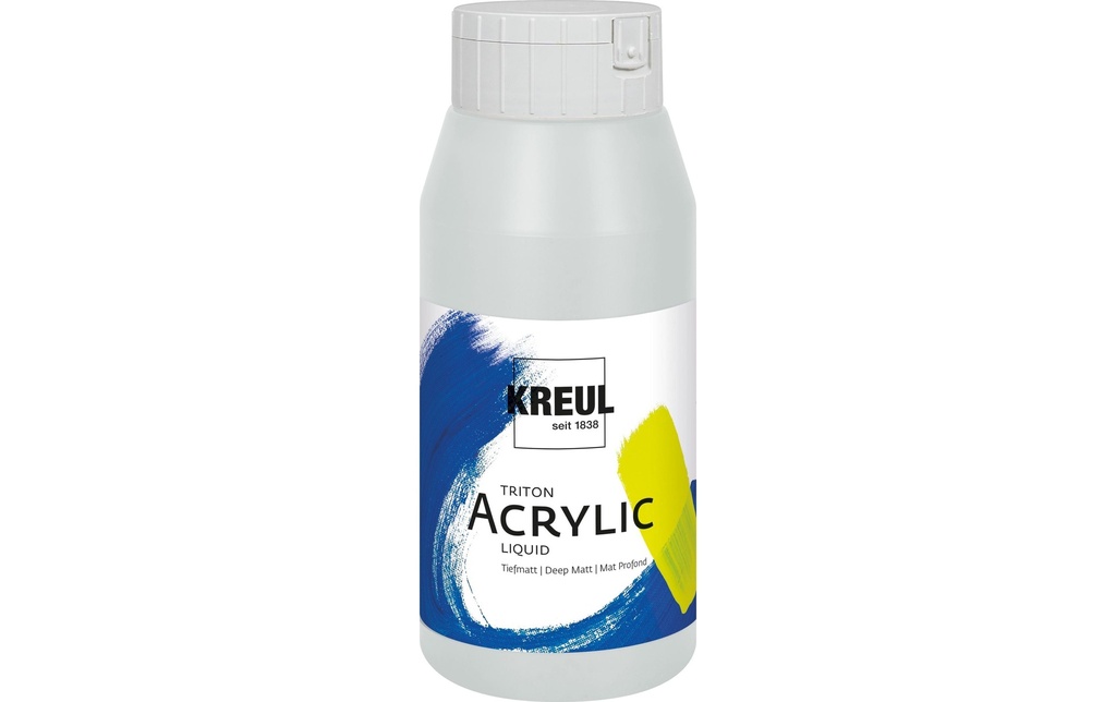 Kreul Peinture acrylique Triton Acrylic Liquid Argent 750 ml