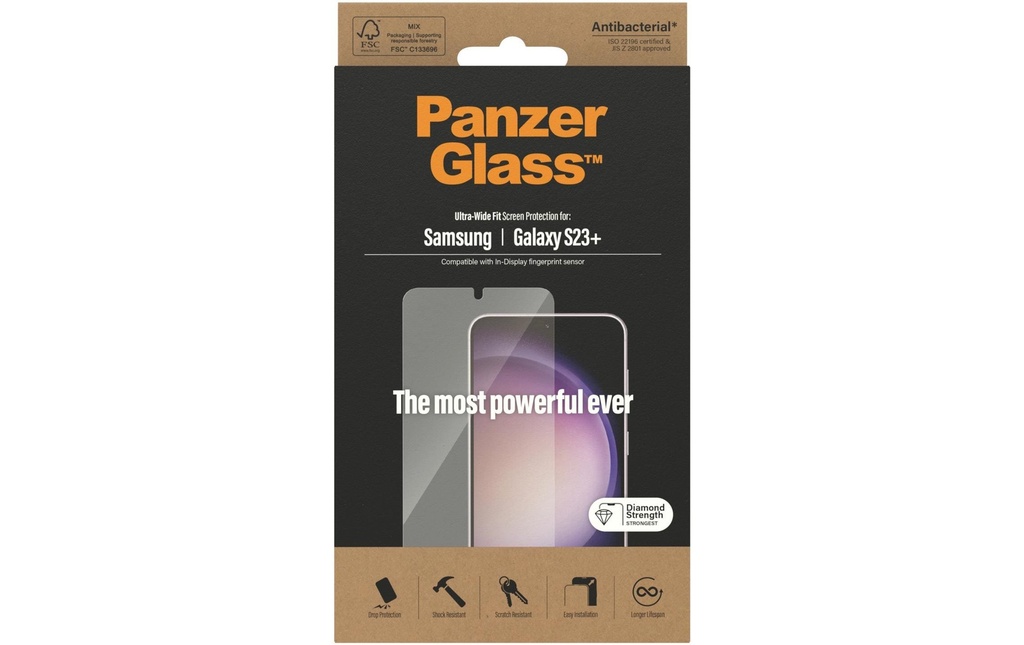 Panzerglass Protection d’écran Ultra Wide Fit Galaxy S23+
