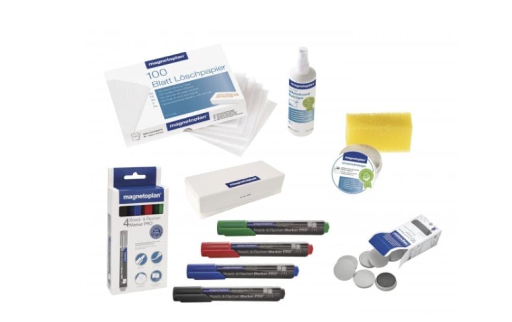 Magnetoplan Ensemble d’accessoires Whiteboard 6 parties