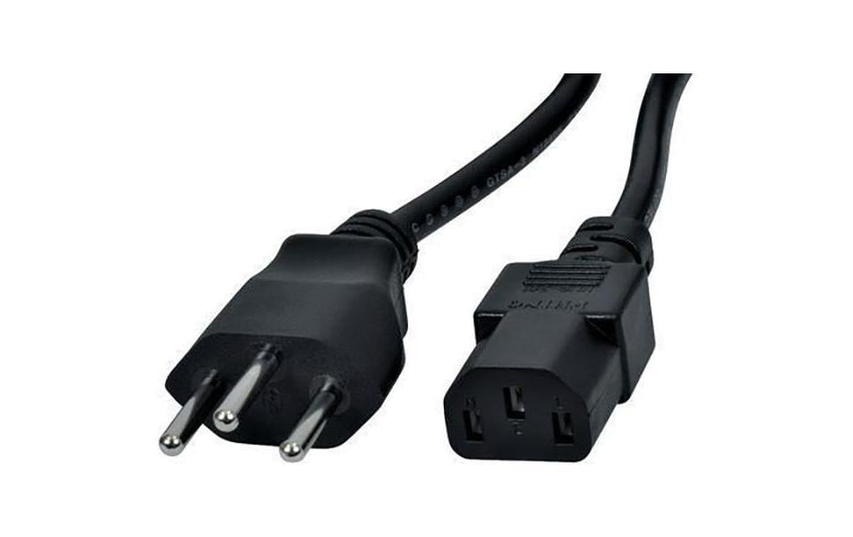 Diggelmann Câbles d’alimentation 2 m C13 - T12, 0.75 mm², Noir