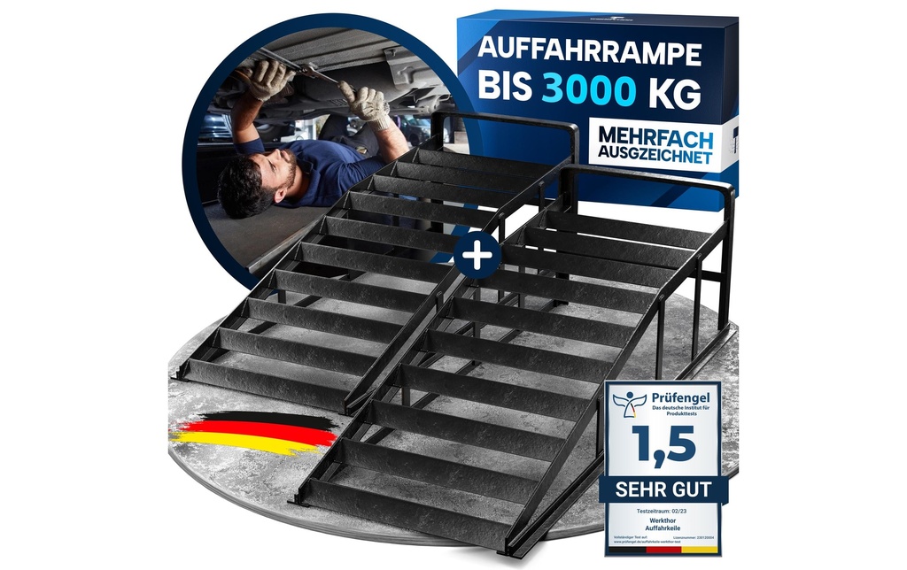 Werkthor Rampe d’accès Kit métal pour l'automobile 3000 kg
