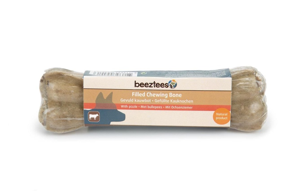 Beeztees Produit à mâcher  Poinçon de bœuf en os 15 cm, 1 pièce