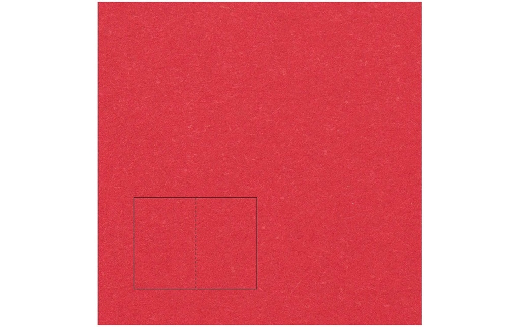 Rico Design Paper Poetry Essentials Carte à volet A5, rouge