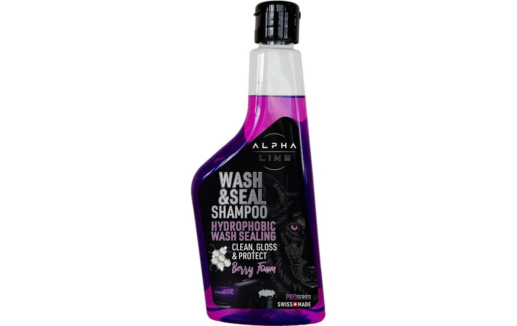 Alpha Line Wash&Seal Car Shampoo, bouteille de 500 ml 500 ml