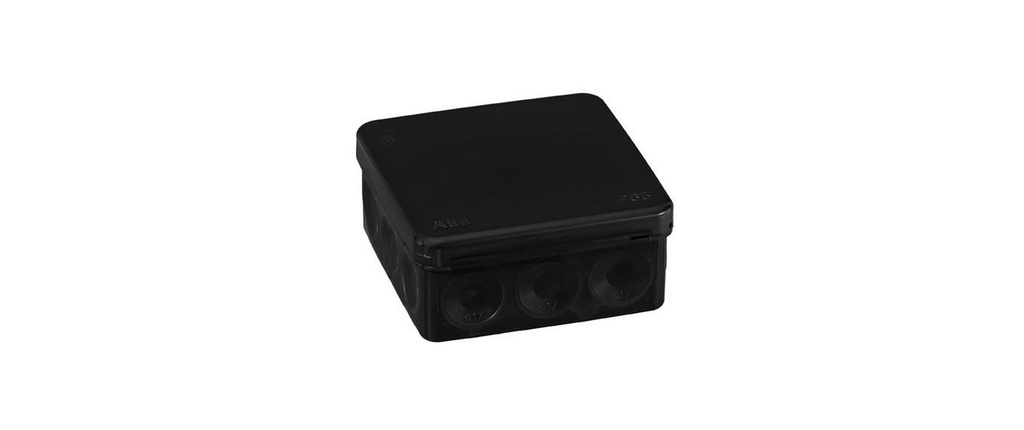 ABB Boîte de dérivation Ensto AP, mouillé IP55, noir 80 x 80 x 35 mm