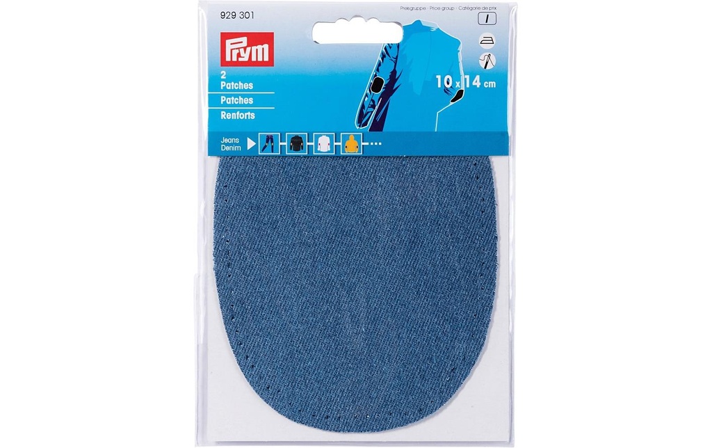 Prym Raccommodages 10 x 14 cm Bleu, 2 Pièce/s