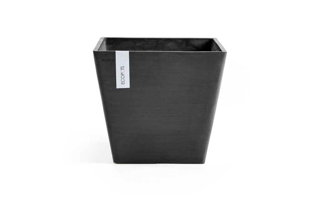 Ecopots Pot à fleur Rotterdam 30 Gris foncé