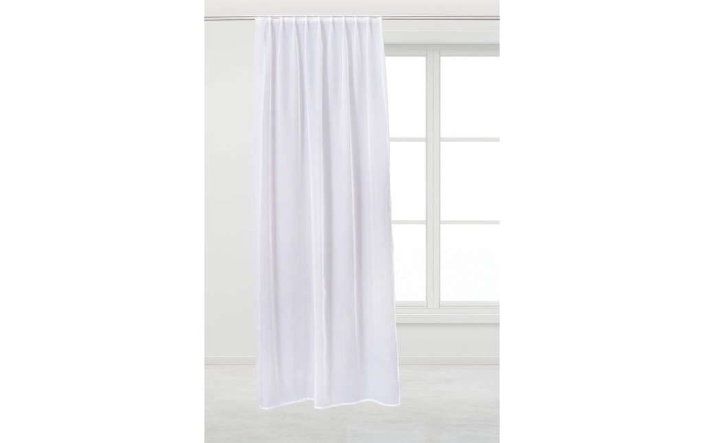 Casa Leon Rideau de jour Voile 150 cm x 290 cm,  Blanc