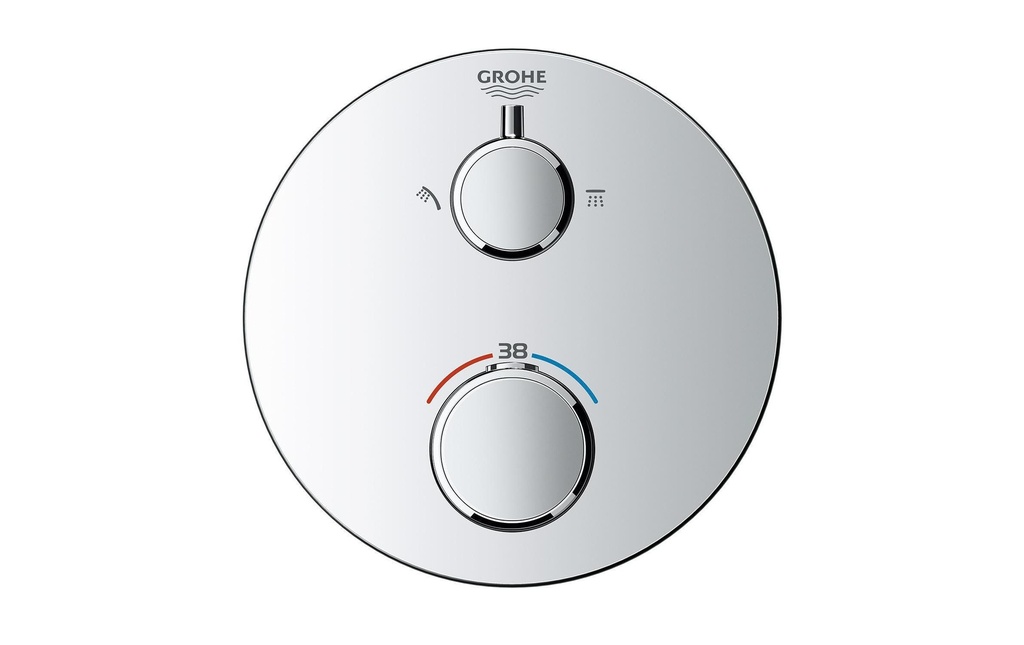 GROHE Robinetterie de douche Grohtherm 43 mm, chromé