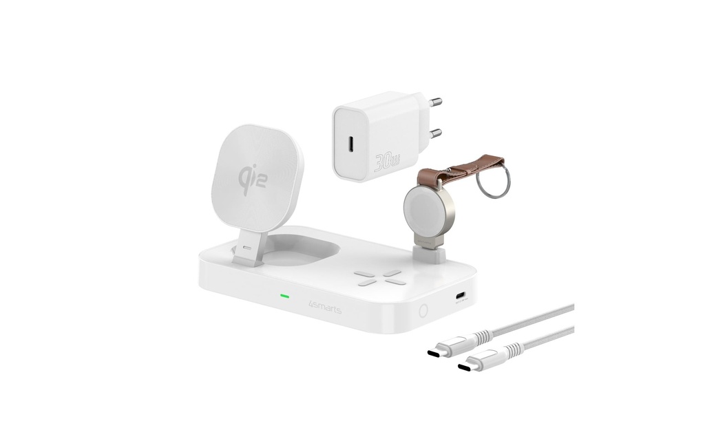 4smarts Chargeur sans fil Station de recharge Qi2 Trident
