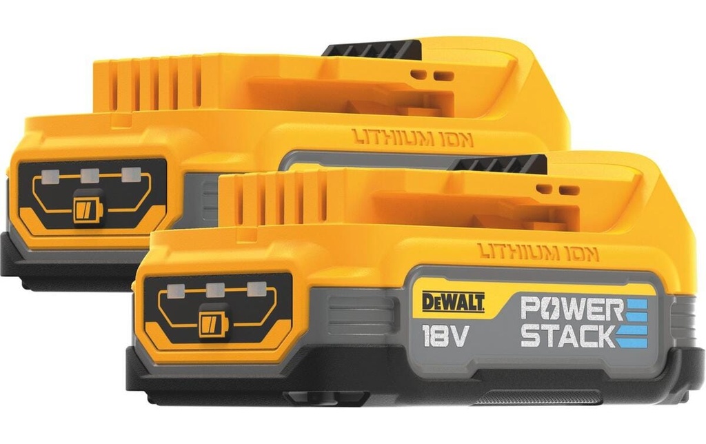 DEWALT Batterie 18 V 1.7 Ah, Lot de 2